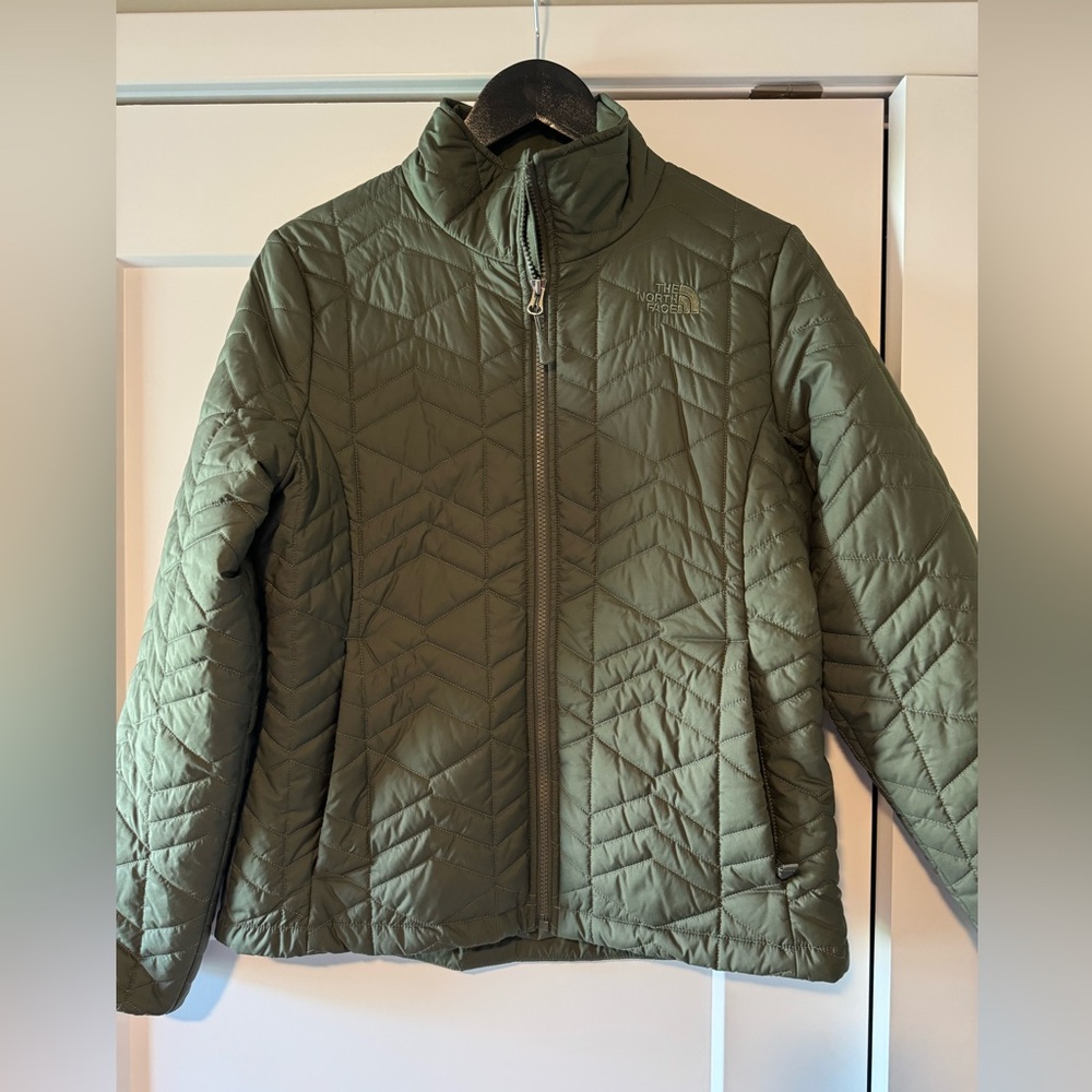 The North Face, women’s jacket, size medium, army green